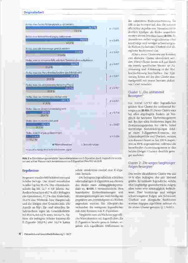 Vorschauseite 4: Trendprodukt E-Zigarette Einschätzung potenzieller Risiken durch Siebtund Achtklässler