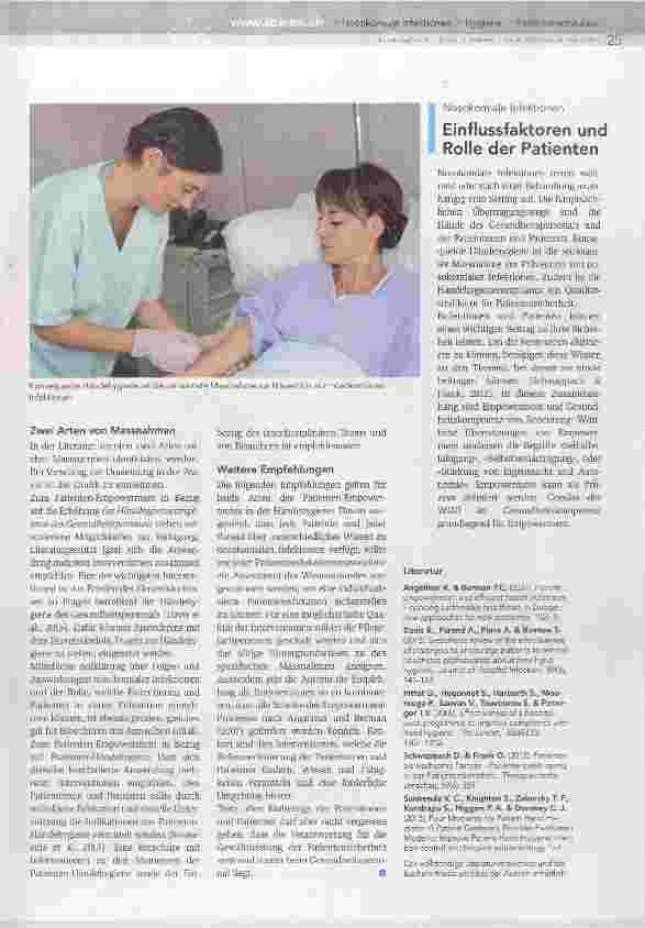 Vorschauseite 2: Patientenempowerment in der Händehygiene