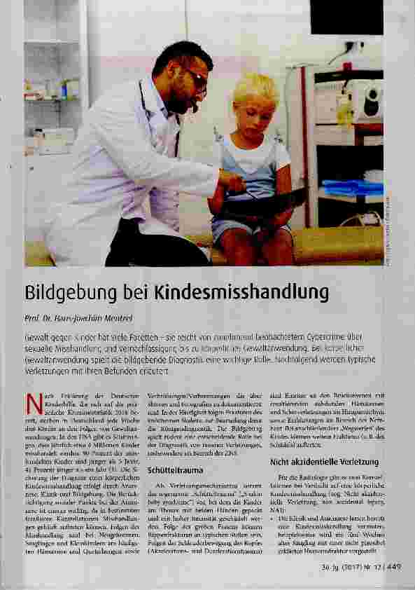 Vorschauseite 1: Bildgebung bei Kindesmisshandlung