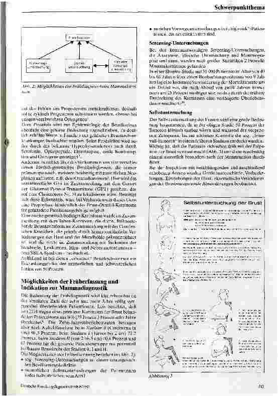 Vorschauseite 2: Früherkennung von Brustkrebs
