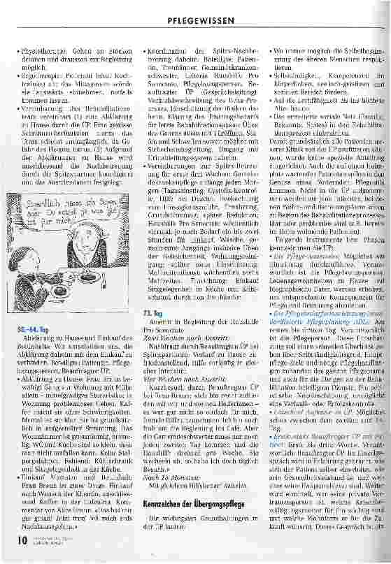 Vorschauseite 3: Befähigen statt bemuttern Übergangspflege in der Geriatrie