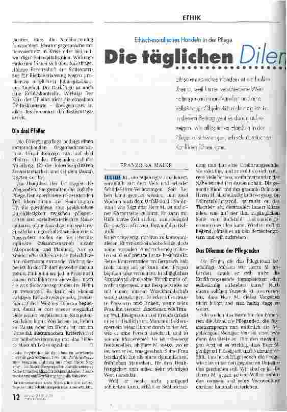 Vorschauseite 5: Befähigen statt bemuttern Übergangspflege in der Geriatrie