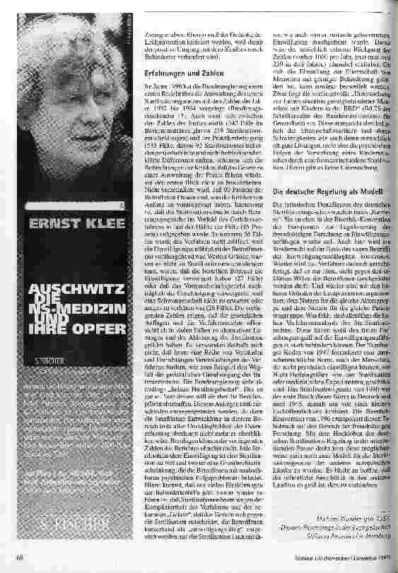 Vorschauseite 3: Sterilisation ohne Einwilligung Wieder in den Schlagzeilen
