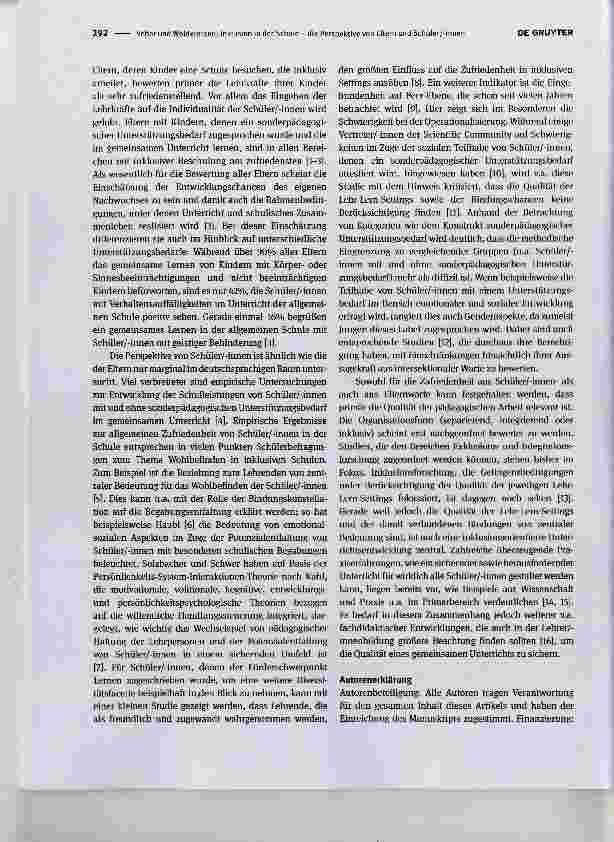 Vorschauseite 2: Inklusion in der Schule die Perspektive von Eltern und Schüler/-innen