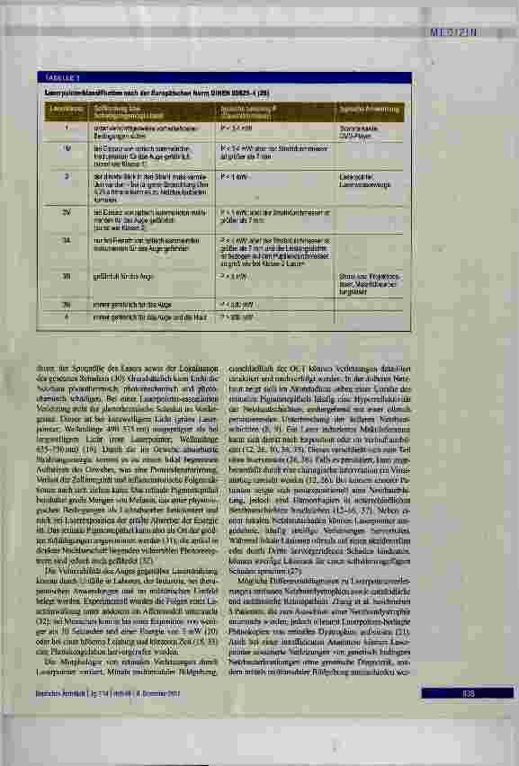 Vorschauseite 5: Netzhautschädigung durch Laserpointer-Exposition