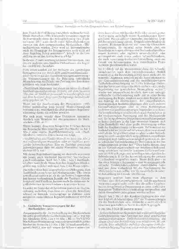 Vorschauseite 2: Aktuelles im Feststellungsverfahren von Bemnderungen