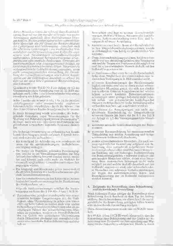Vorschauseite 3: Aktuelles im Feststellungsverfahren von Bemnderungen