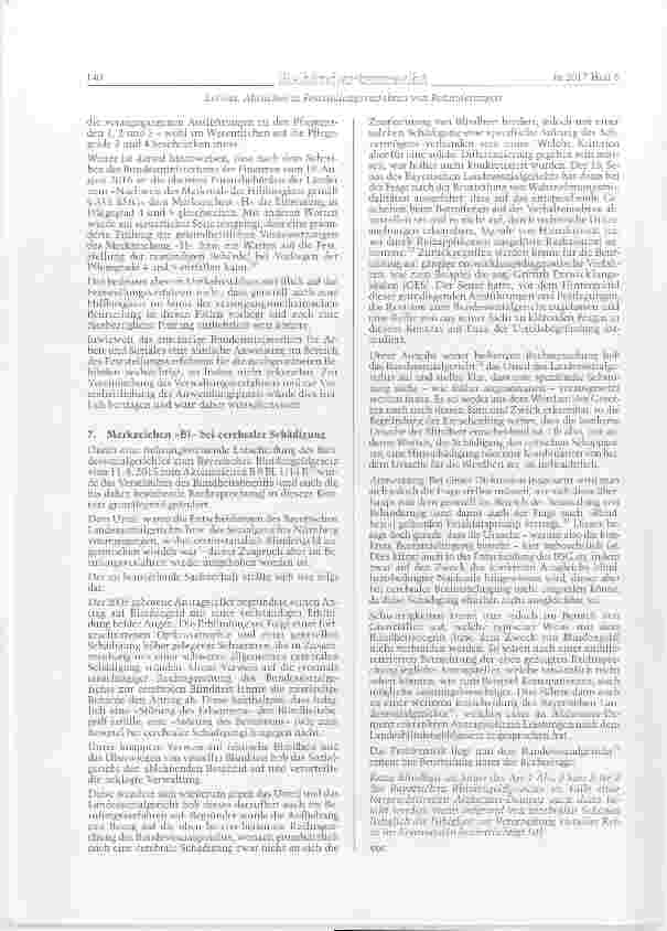 Vorschauseite 6: Aktuelles im Feststellungsverfahren von Bemnderungen