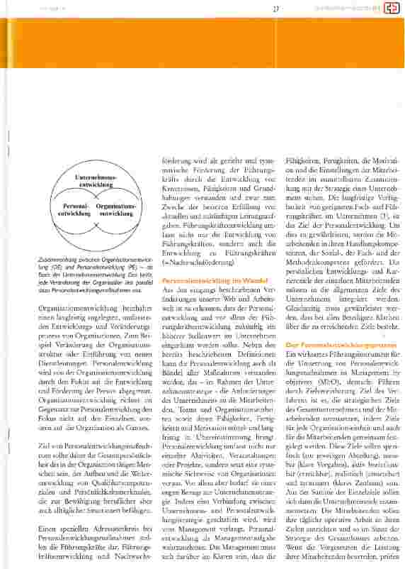 Vorschauseite 2: Personalentwicklung