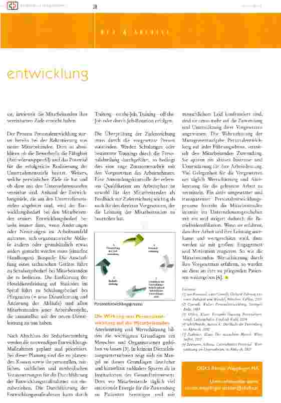 Vorschauseite 3: Personalentwicklung