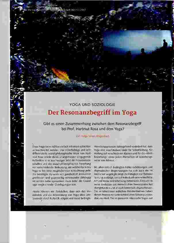 Vorschauseite 1: Der Resonanzbegriff im Yoga