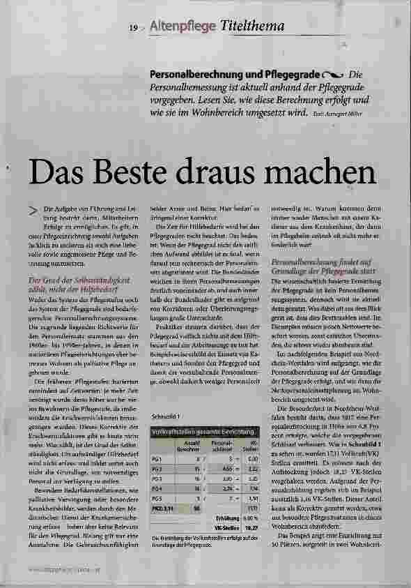 Vorschauseite 1: Das Beste draus machen