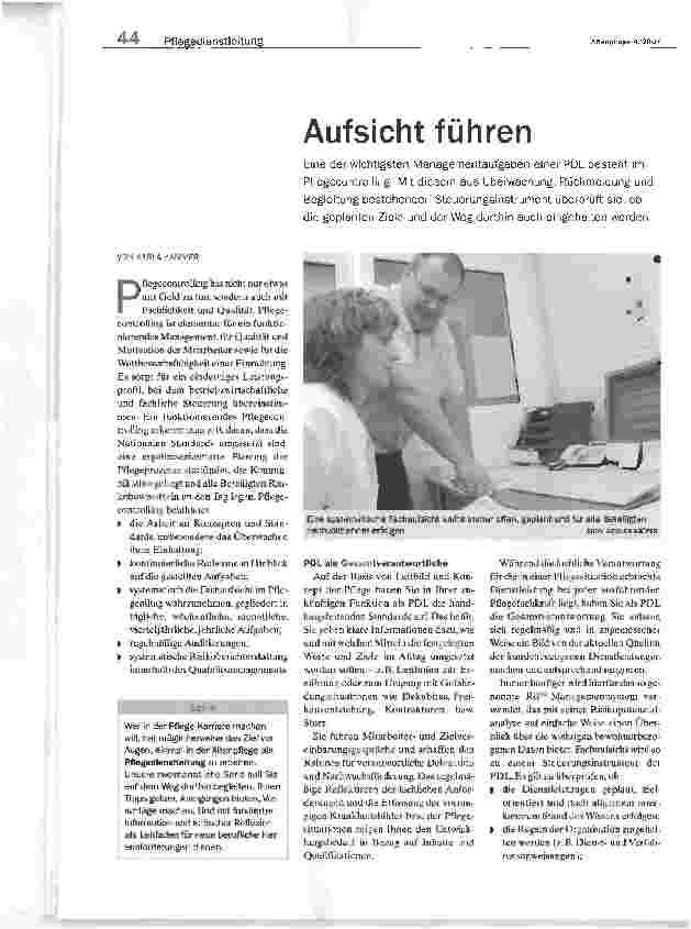 Vorschauseite 1: Aufsicht führen