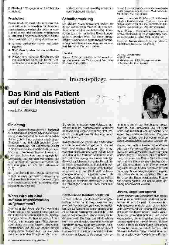 Vorschauseite 3: Toxocariasis (Hundespulwurm-Infektion)