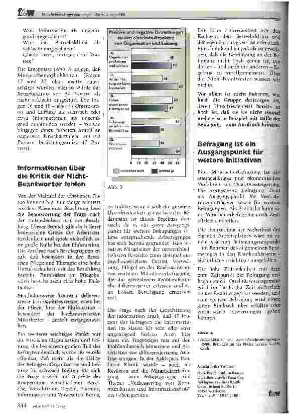 Vorschauseite 3: Mitarbeiterbefragungen steigern die Arbeitsqualität