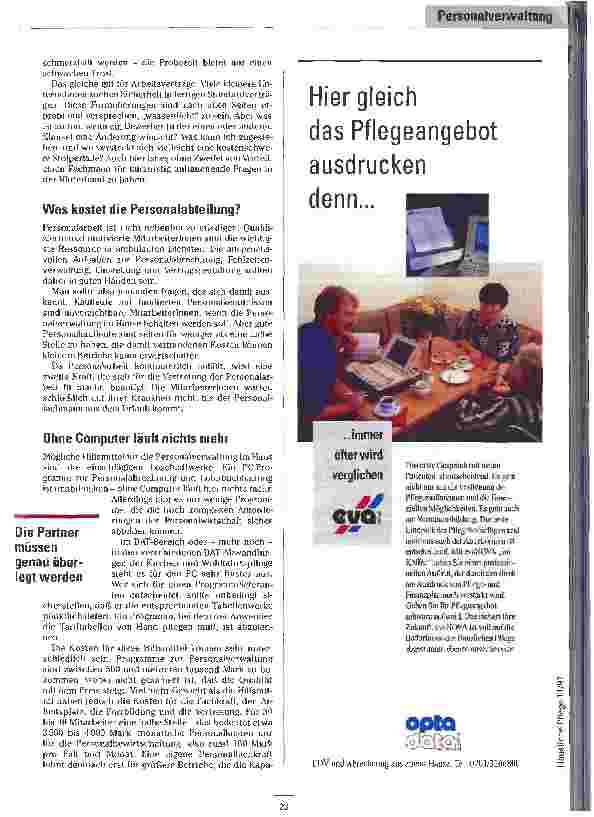 Vorschauseite 4: Selber machen oder auslagern? Effiziente Personalverwaltung in ambulanten Pflegediensten
