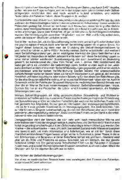 Vorschauseite 2: Beratung und Betreuung durch Selbsthilfegruppen