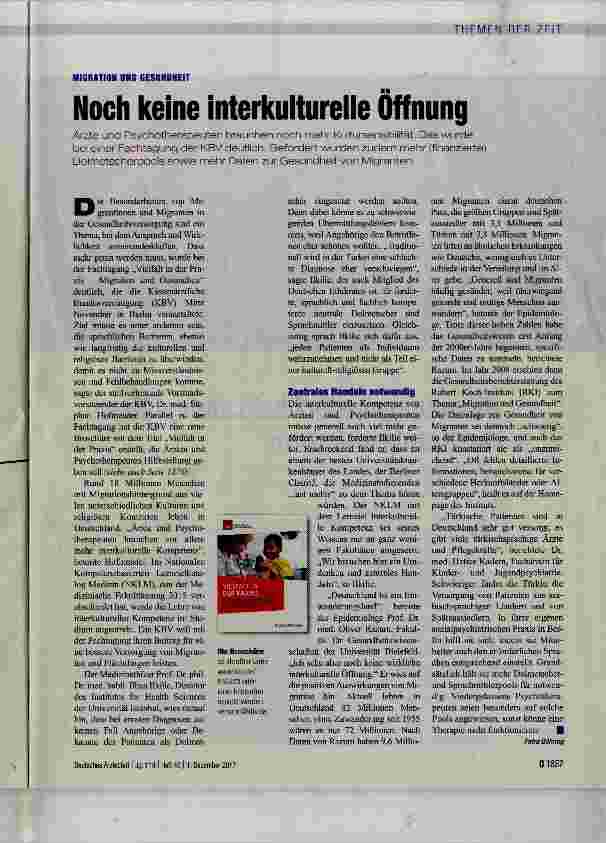Vorschauseite 1: Noch keine interkulturelle Öffnung