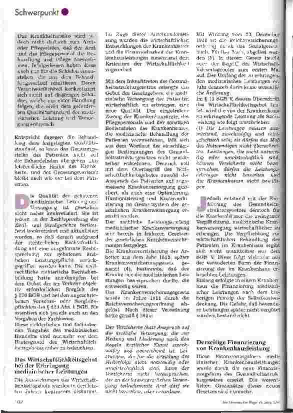 Vorschauseite 3: Rechtsformen in der Krankenpflege Wirtschaftlichkeitsgebot und die Haftung des Pflegepersonal
