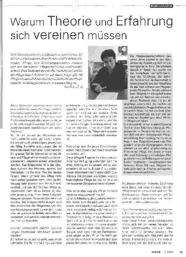 Vorschauseite 1: Warum Theorie und Erfahrung sich vereinen müssen Warum Theorie und Erfahrung sich vereinen müssen