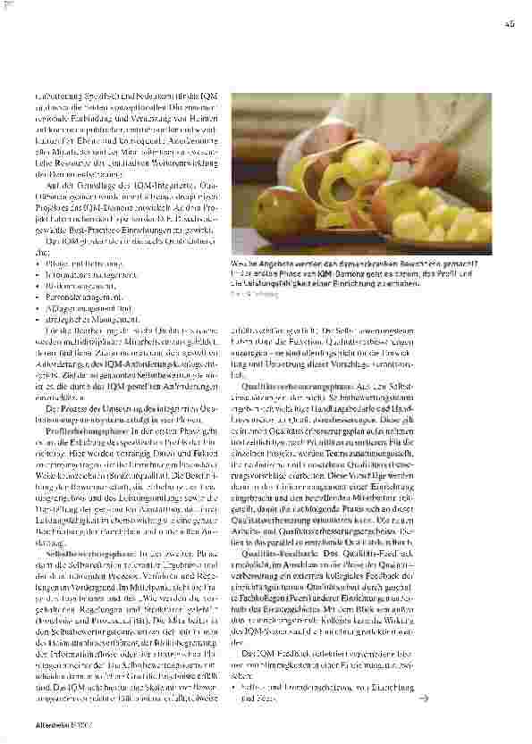 Vorschauseite 2: Qualität definieren -Angebote verbessern