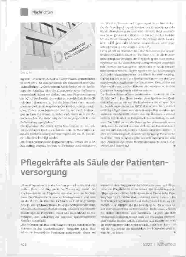 Vorschauseite 3: Aus dem G-BA