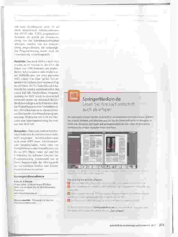 Vorschauseite 2: Journal Club