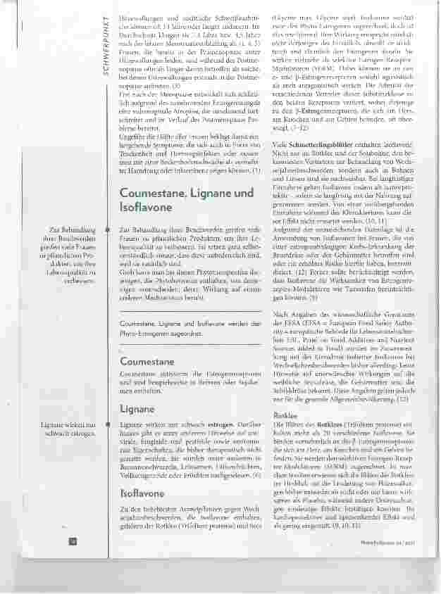Vorschauseite 2: Phytohormone im Klimakterium