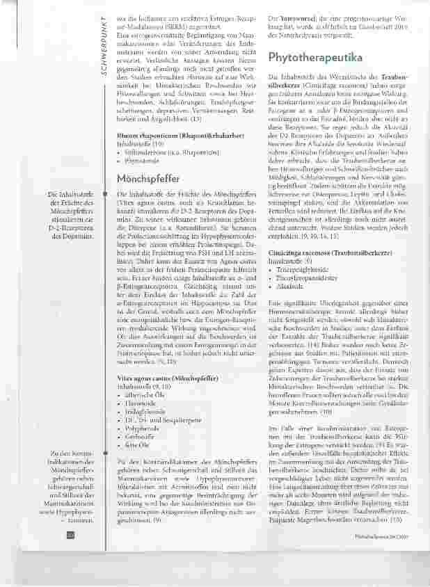 Vorschauseite 4: Phytohormone im Klimakterium