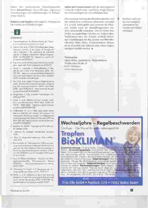 Vorschauseite 5: Phytohormone im Klimakterium