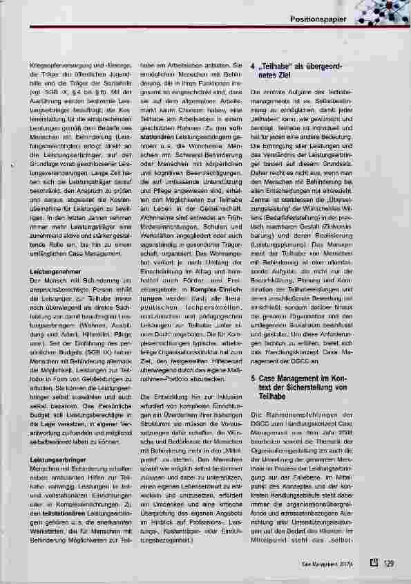 Vorschauseite 2: Case Management für Menschen mit Behinderung im Kontext der Eingliederungshilfe