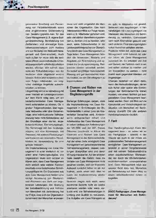 Vorschauseite 5: Case Management für Menschen mit Behinderung im Kontext der Eingliederungshilfe