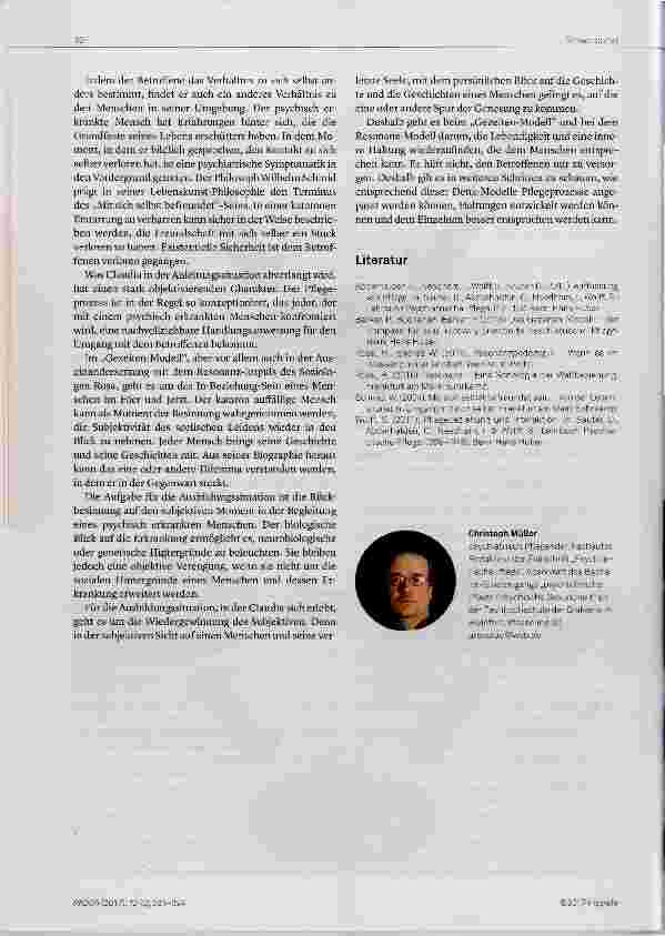 Vorschauseite 4: Vom Entfremdungsdreieck zum Resonanzraum Auszubildende in der psychiatrischen Pflege könnten Neues erleben