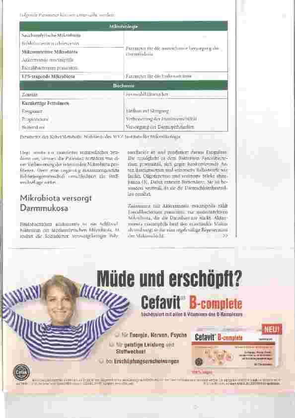 Vorschauseite 2: Mikrobiota und metabolisches Syndrom