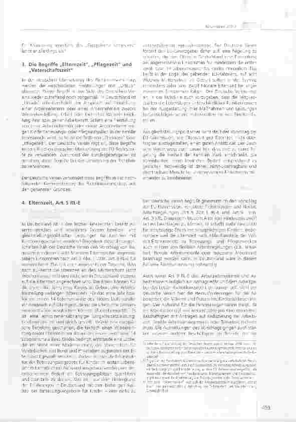 Vorschauseite 2: Stellungnahme des Deutschen Vereins zum Vorschlag für eine Richtlinie zur Vereinbarkeit von Beruf und Privatleben für Eltern und pflegende Angehörige