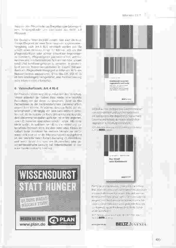 Vorschauseite 4: Stellungnahme des Deutschen Vereins zum Vorschlag für eine Richtlinie zur Vereinbarkeit von Beruf und Privatleben für Eltern und pflegende Angehörige