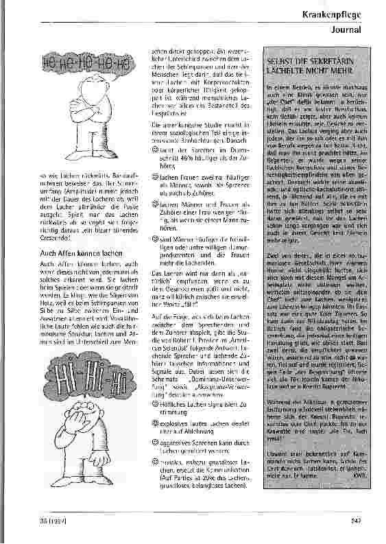 Vorschauseite 2: Physiologische und psychologische Aspekte des Lachens