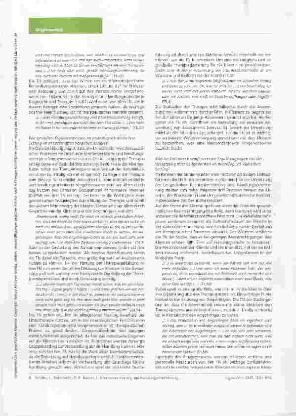 Vorschauseite 6: Klientenzentrierung und Handlungsorientierung im neurologischklinischen Setting