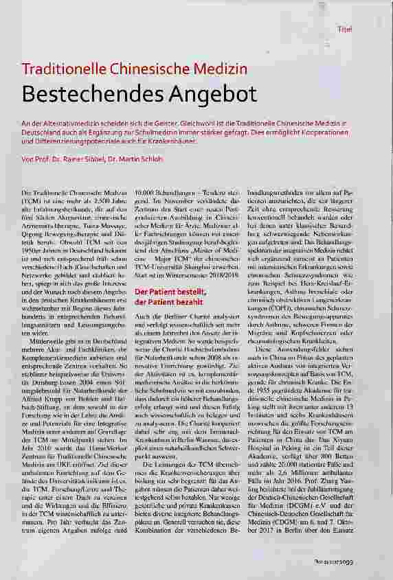 Vorschauseite 2: Traditionelle Chinesische Medizin Bestechendes Angebot