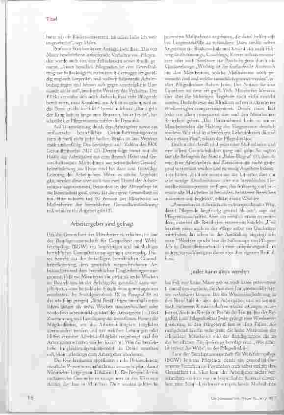 Vorschauseite 3: Risiko Pflegeberuf