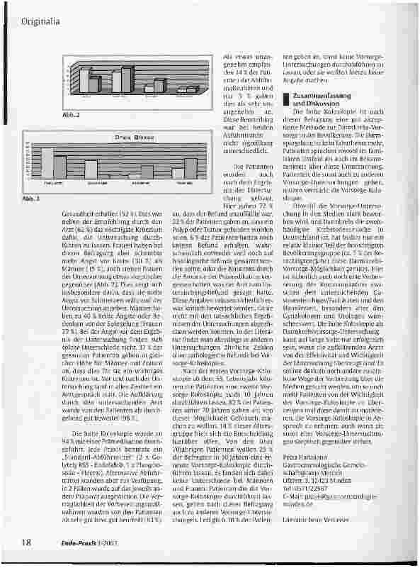 Vorschauseite 2: Akzeptanz und Patientenzufriedenheit bei der Vorsorge-Koloskopie