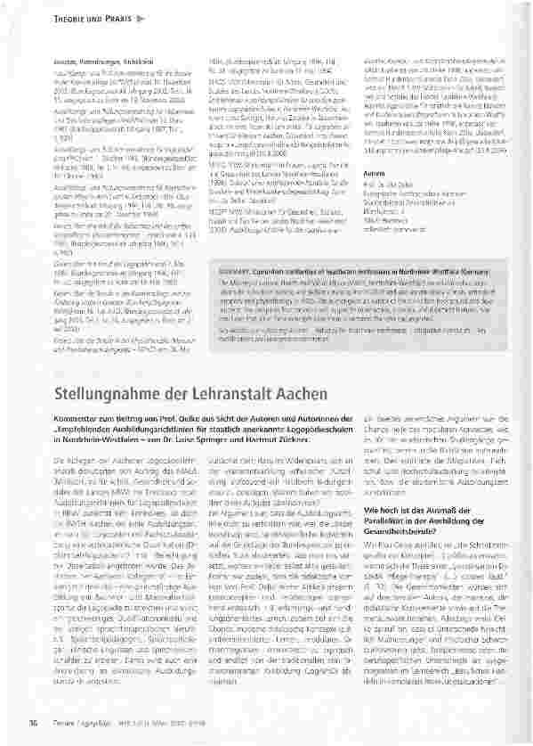 Vorschauseite 5: Gemeinsamkeiten in den pflege-und gesundheitsberuflichen Ausbildungen in Nordrhein-Westfalen