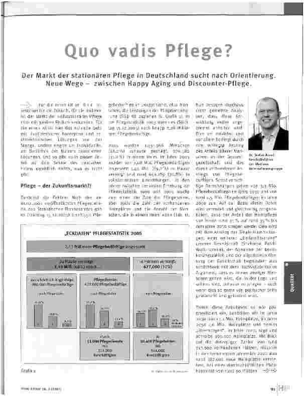 Vorschauseite 1: Quo vadis Pflege?
