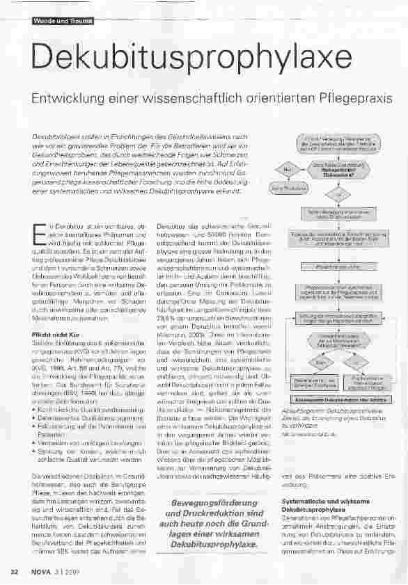 Vorschauseite 1: Dekubitusprophylaxe