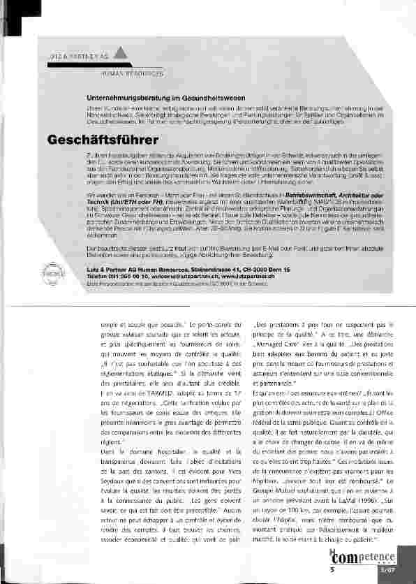 Vorschauseite 2: Qualität im Krankenhaus aus drei Blickwinkeln