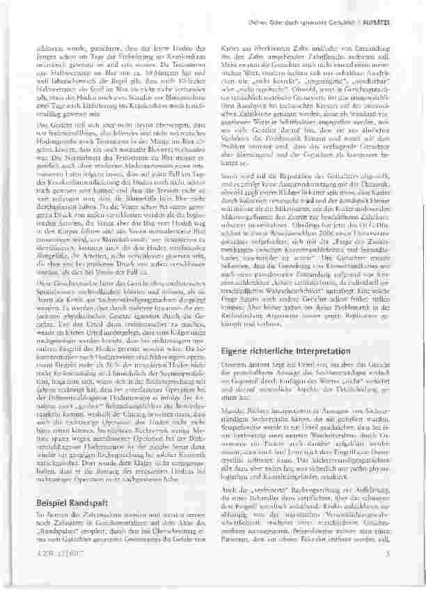 Vorschauseite 2: Oder doch ignorante Gerichte?