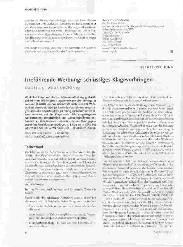 Vorschauseite 3: Oder doch ignorante Gerichte?