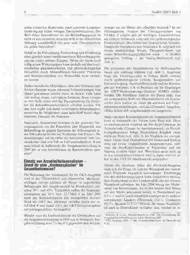 Vorschauseite 2: Medizinisch-pharmazeutische Innovationen: Chance oder Risiko für die GKV?