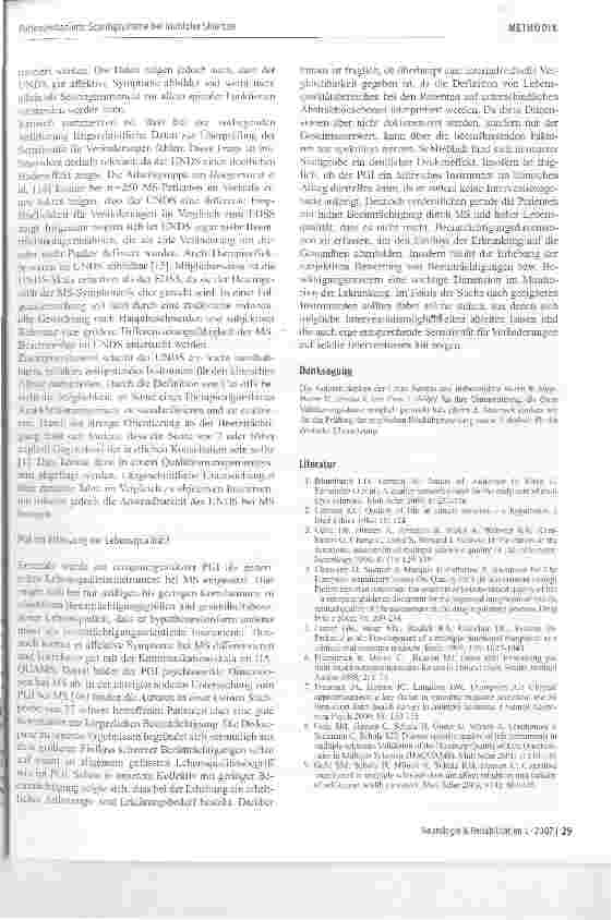Vorschauseite 6: Patientenbasierte Scoringsysteme bei Multipler Sklerose