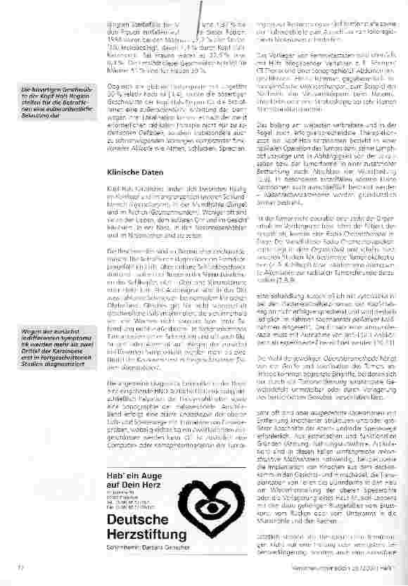 Vorschauseite 2: Versicherungsrelevante Aspekte bei Karzinomen der Kopf-Hals-Region: Disposition, Exposition, Prognose
